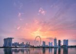 Singapore Skyline sunset